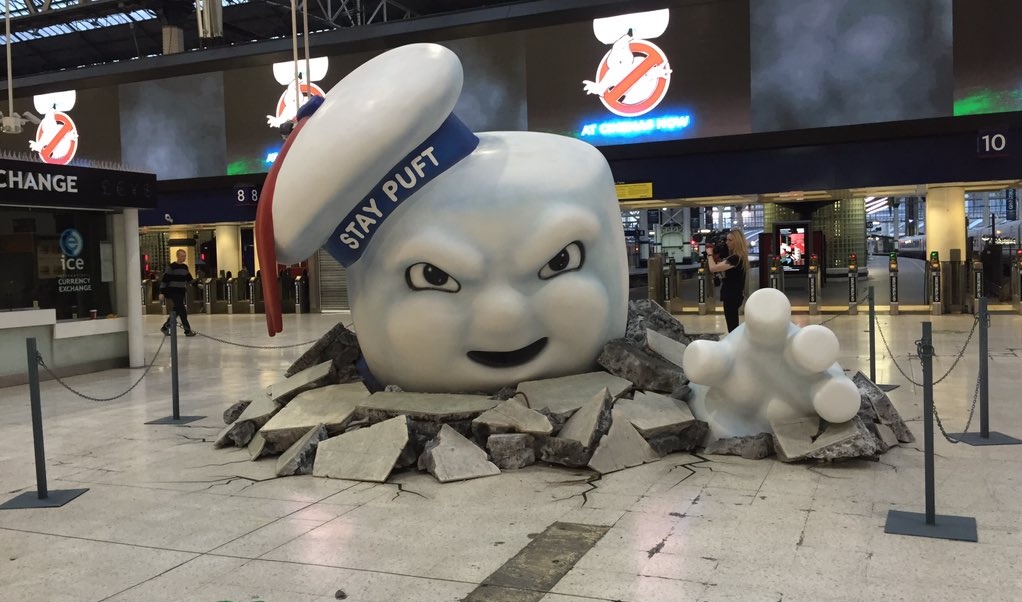 Une promotion monstre pour Ghostbusters dans le métro de Londres