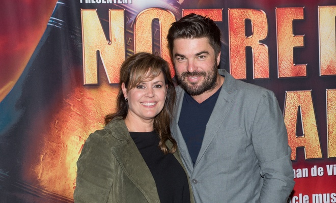 Patricia Paquin et Louis-François Marcotte à la première de Notre-Dame de Paris