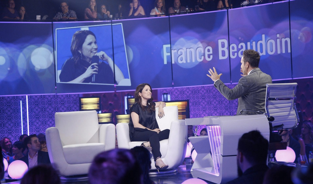 Éric Salvail appelle Céline Dion en direct et renverse France Beaudoin