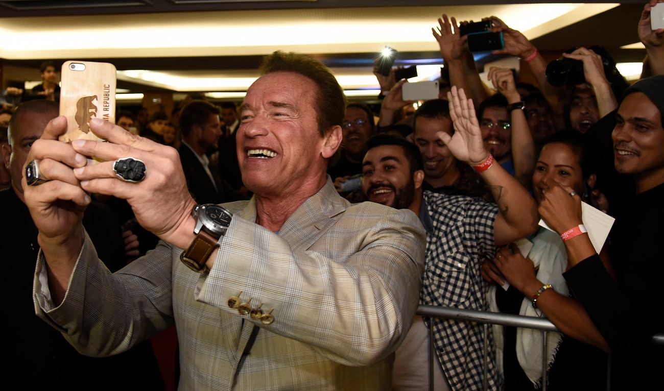 Arnold Schwarzenegger à la première de Terminator Genisys à Rio de Janeiro 